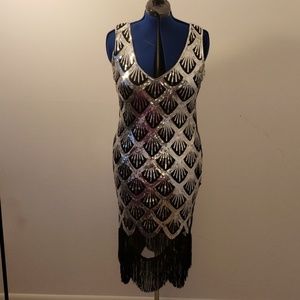 1920's Sequin Flapper Dress